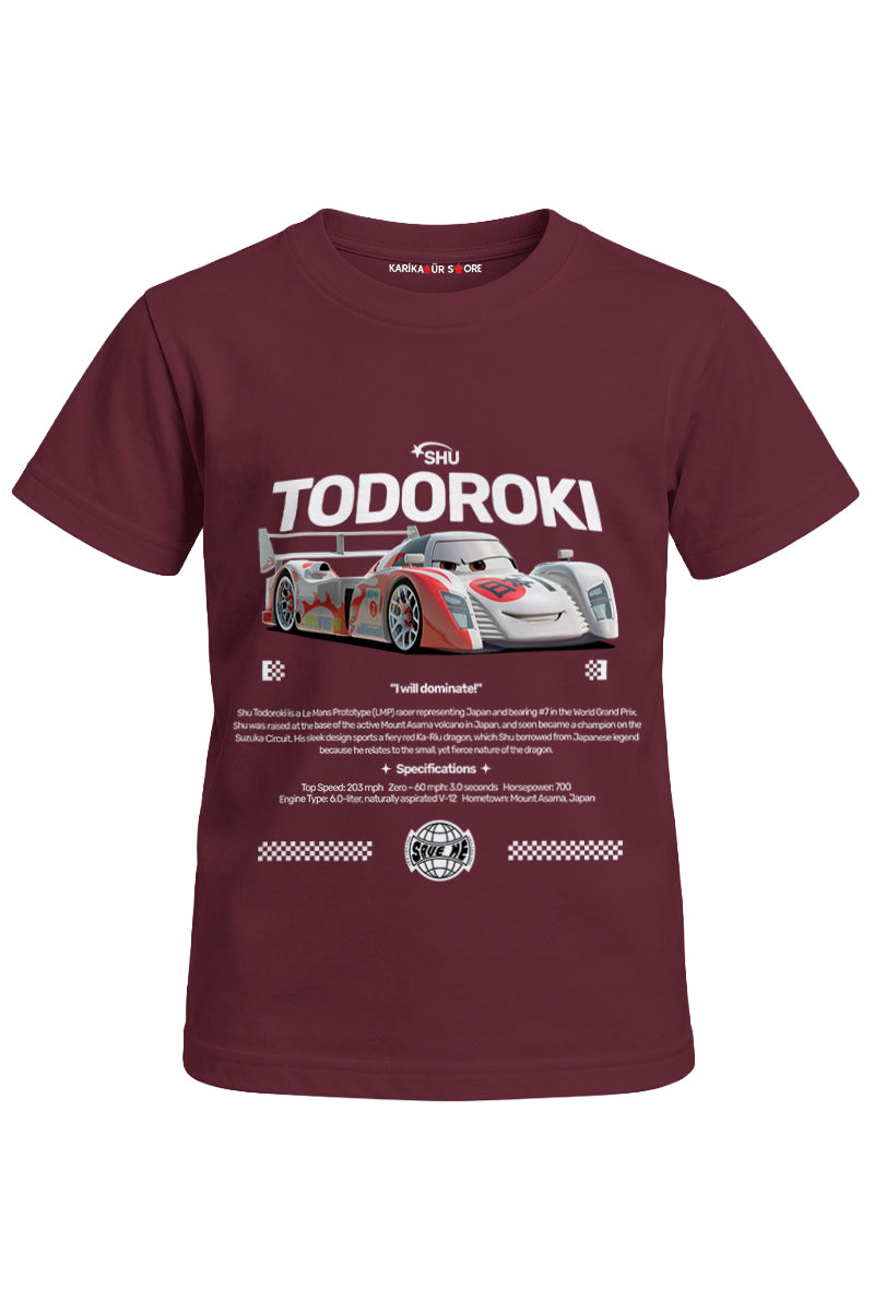 Shu Todoroki Baskılı Unisex Çocuk Tişört