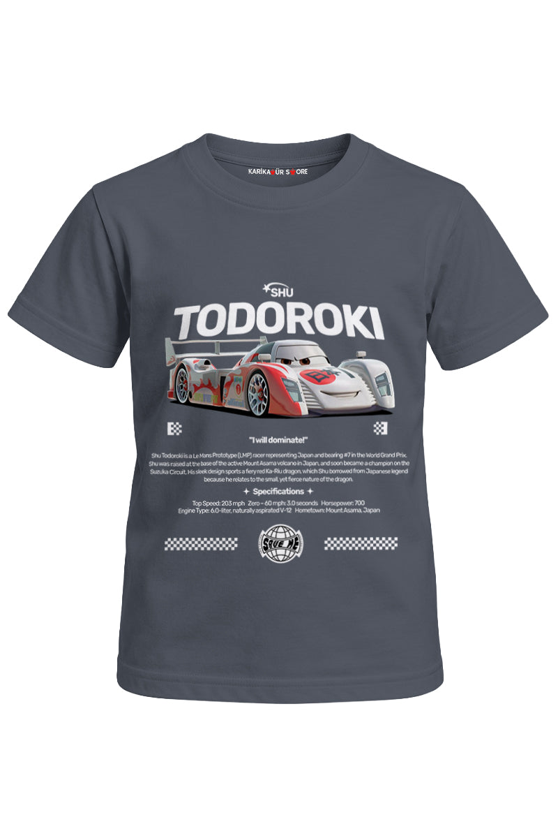 Shu Todoroki Baskılı Unisex Çocuk Tişört