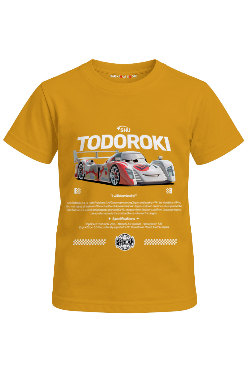 Shu Todoroki Baskılı Unisex Çocuk Tişört