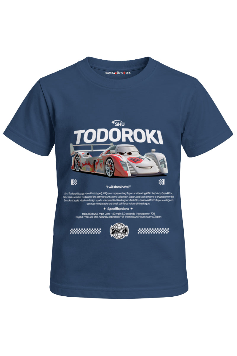 Shu Todoroki Baskılı Unisex Çocuk Tişört