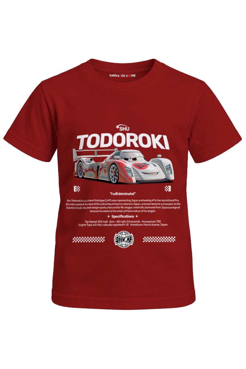 Shu Todoroki Baskılı Unisex Çocuk Tişört