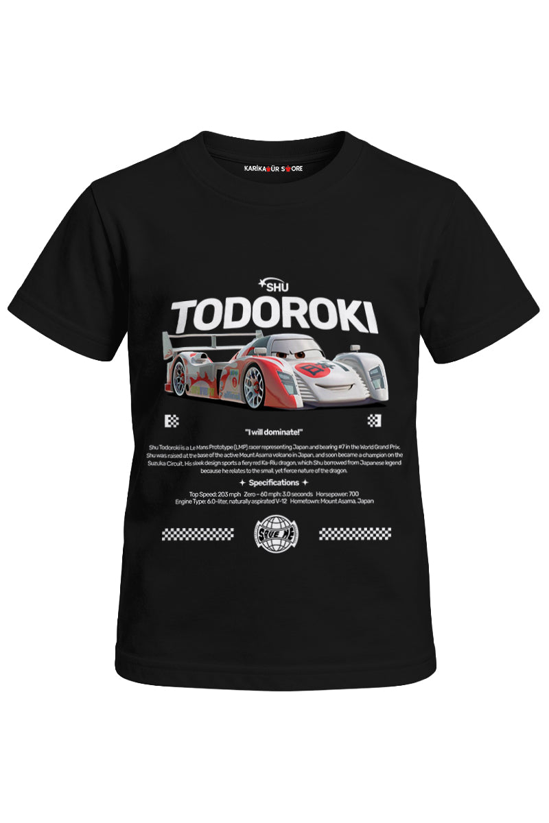 Shu Todoroki Baskılı Unisex Çocuk Tişört