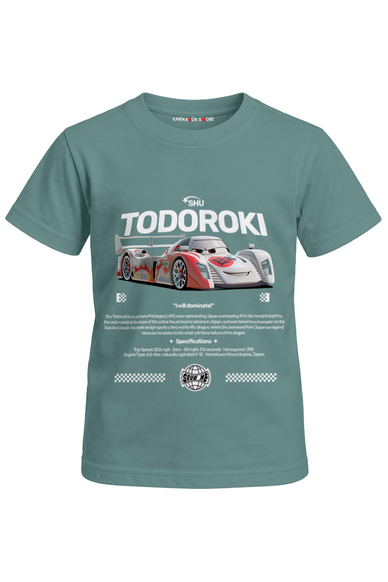 Shu Todoroki Baskılı Unisex Çocuk Tişört