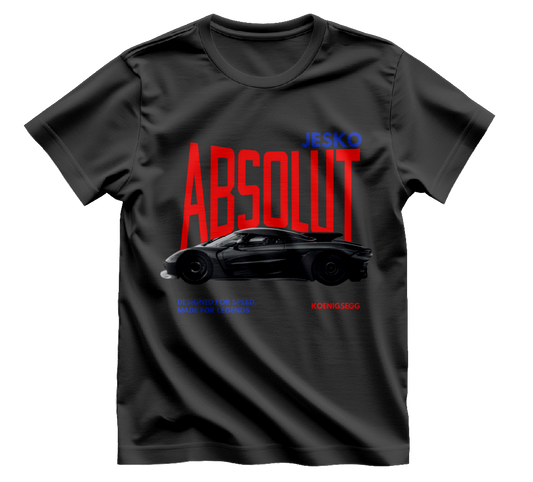 Koenigsegg Absolut Jesko Tasarımlı Kaliteli Baskılı Tişört