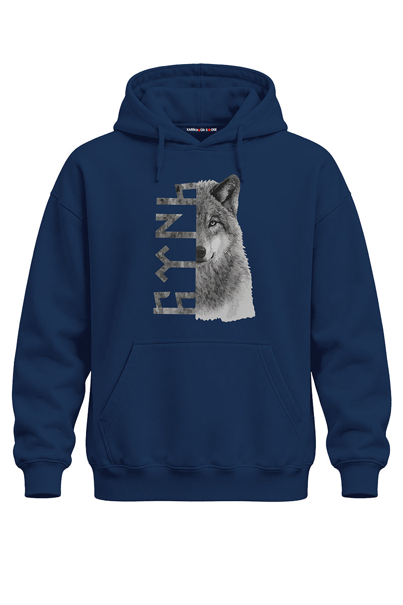 Tengri Türk Kurt Baskılı Kaliteli Unisex Kapşonlu Sweatshirt