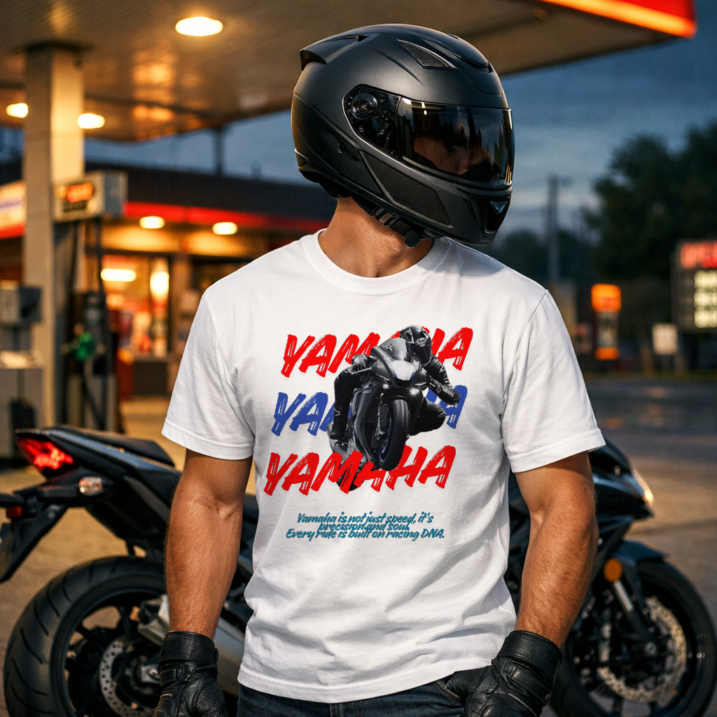 Yamaha Yzf R1 Tasarımlı Kaliteli Baskılı T-shirt